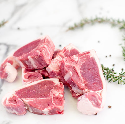 Local Grass Fed Lamb Loin Chops - 4/5 pieces (500g)